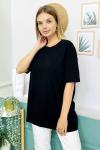 155256 Oversize Baskisiz Duz Tshirt